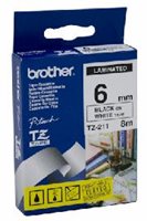 Resim Brother Etiket 6TZE211        6Mm Beyaz Üzerine