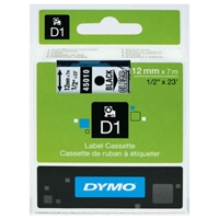 Resim Dymo D1 720500 Yedek Şerit 12MmX7Mt Şeffaf Siyah (45010)