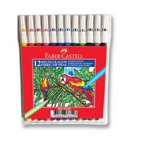 Resim Faber-Castell 1551 Keçeli Kalem 12 Renk