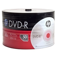 Resim Hp  Dvd-R 16X 4.7Gb 50 li