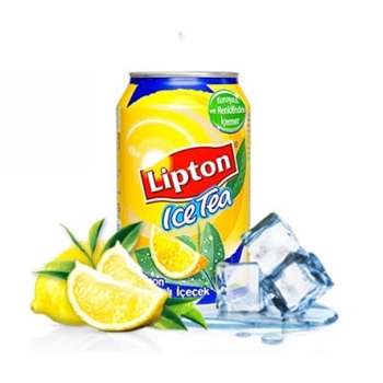 resm Lipton Ice Tea Teneke Kutu    Soğuk Çay 330Ml 24lü Limon