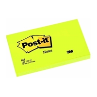 Resim Post-It 655 Yapışkanlı Not 76X127Mm 100Ypr Sarı