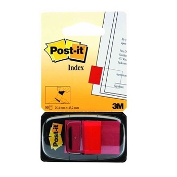 Picture of Post-It 680-1 BookMark Sticky Notes 50 Sheets Red
