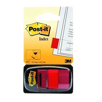 resm Post-It 680-1 Sayfa İşareti Yapışkanlı Not 50Ypr Kırmızı