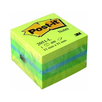 resm Post-It 2051-L Mini Küpnot 52X52Mm 400Ypr Sarı Tonları