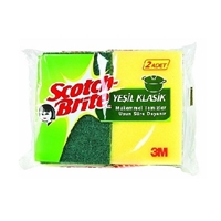 Resim Scotch Brite Klasik Bulaşık   Süngeri 2 li Yeşil