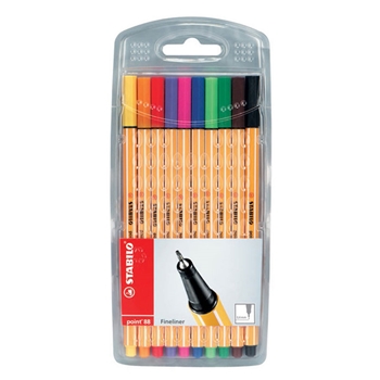 resm Stabilo Point 88 İnce Uçlu Kalem Askılı Pl Paket 10 Renk