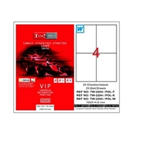 Picture of Tanex TW-2204 Label 105X148.5Mm 100 pages white
