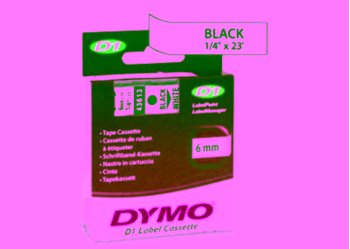 Picture of Dymo D1 720780 Yedek Şerit    6MmX7Mt Beyaz-Siyah (43613)