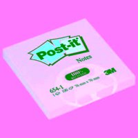Resim Post-It 654-1 Geri Dönüşümlü  Yapışkanlı Not 76X76Mm 6 Renk