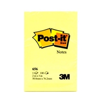 Picture of Post-It 656 Sticky Notes 51X76Mm 100 Sheets Yellow