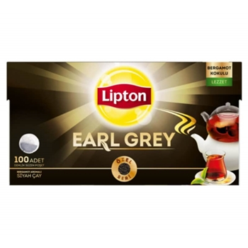 resm Lipton Earl Grey Demlik Poşet Çay 100 lü