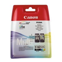Resim Canon PG-510 + CL-511 Kartuş 510 Siyah / 511 Renkli Kartuş
