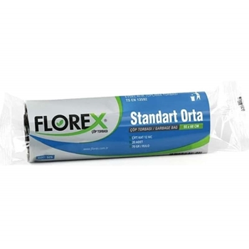 Picture of Florex Orta Boy Çöp Torbası   55X60 80Gr 20 li Siyah