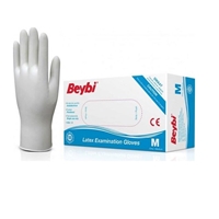 Resim Beybi Latex Pudrasız Eldiven  M Beyaz