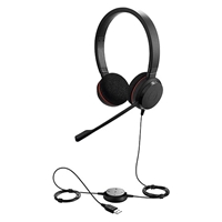 Resim Jabra Evolve 20 Duo USB NC MS Kablolu Ofis Kulaklığı