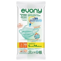 Resim Evony 3 Katlı S-M Yüz Maskesi 10 lu