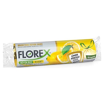 Picture of Florex Büzgülü Limon Kokulu   Büyük Boy Çöp Torbası 65X70