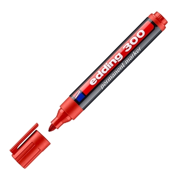 resm Edding E-300 Permanent Marker Yuv. Uç 1.5-3Mm Kırmızı