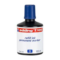 Resim Edding E-T100 Permanent Kalem Mürekkebi 100Ml Mavi