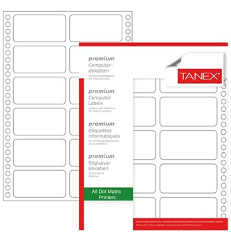 resm Tanex TN-0017 Sürekli Form ve Bilgisayar Eti keti 35X97Mm