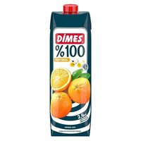 Resim Dimes Tetrapak Meyve Suyu 1Lt 100 de 100 Portakal