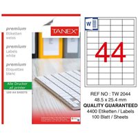 Picture of Tanex TW-2044 Etiket 48,5X25,4Mm Beyaz