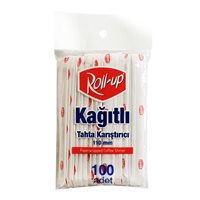 Resim Roll-Up Kağıt Sargılı Tahta   Karıştırıcı 100 lü