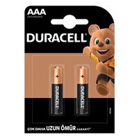 Resim Duracell İnce Kalem Pil AAA 2Lİ