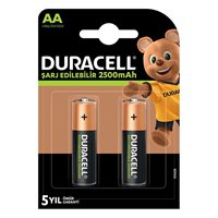 Resim Duracell Şarj Edilebilir      Kalem Pil AA 2500 Mah