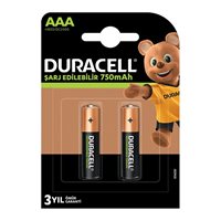 Resim Duracell Şarj Edilebilir İnce Kalem Pil Aaa 750 Mah