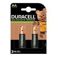 Resim Duracell Şarj Edilebilir Kalem Pil AA 1300 Mah