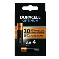 Resim Duracell Optimum Kalem Pil AA 4 lü