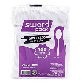 Picture of Lüx Plastik Kaşık 100 lü      Şeffaf