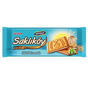 resm Ülker Saklıköy Bisküvi 100Gr Sütlü Kremalı