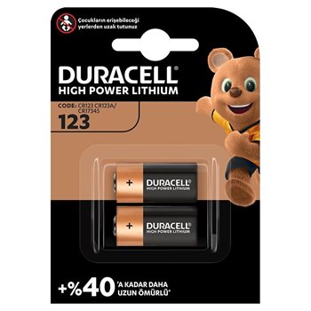 resm Duracell 3V 123 Ultra 2 L Pil