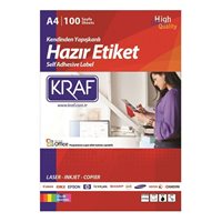 Resim Kraf KF-2002 Yuvarlak Kenar   Etiket 199.6X143.5 100Sf