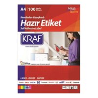 Resim Kraf KF-2012 Etiket 63.5X72Mm 100Sf