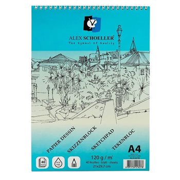 resm Alex ALX-0278 Eskiz Kağıdı A4 120 GR. 40 Yaprak