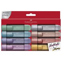 Resim Faber-Castell 1546 Fosforlu   Kalem Metalik 8Li