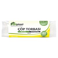 Resim Ersopack Mini Boy Çöp Torbası 40X50 70Gr 40 lı Şeffaf