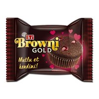 Resim Eti 16374 Browni Gold Kek     45Gr Vişneli