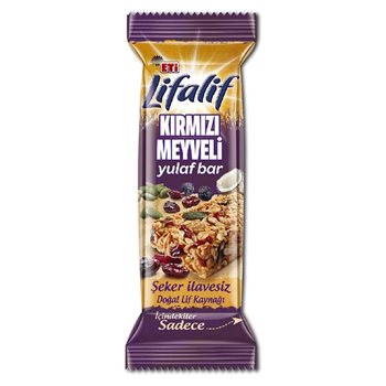 resm Eti 16583 Lifalif Kırmızı     Meyveler Müsli Bar 35Gr