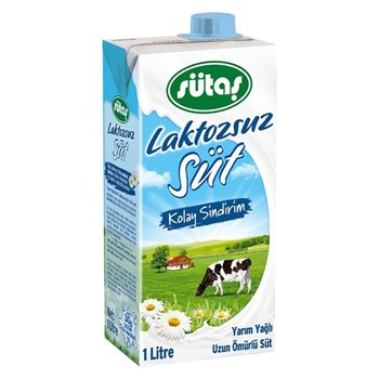 resm Sütaş Tetrapak Süt 1Lt        Laktozsuz