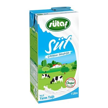 Picture of Sütaş Tetrapak Süt 1Lt Yarım Yağlı