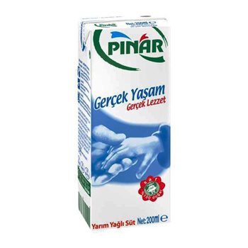 Picture of Pınar Tetrapak Süt 200Ml Yarım Yağlı