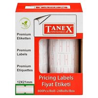 Resim Tanex Motex Etiket 12X21 24LÜ