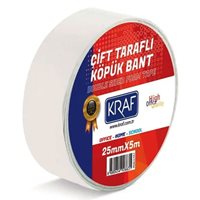 Resim Kraf 5025G Köpük Çift Taraflı Bant 25X5