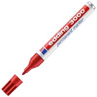 Resim Edding E-3000 Permanent Marker Yuv. Uç, 1.5-3Mm Kırmızı