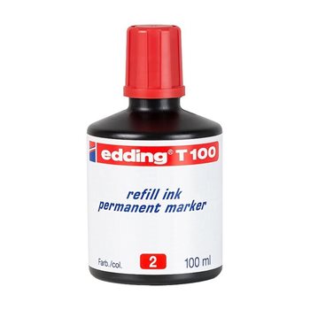 resm Edding E-T100 Permanent Kalem Mürekkebi 100Ml Kırmızı